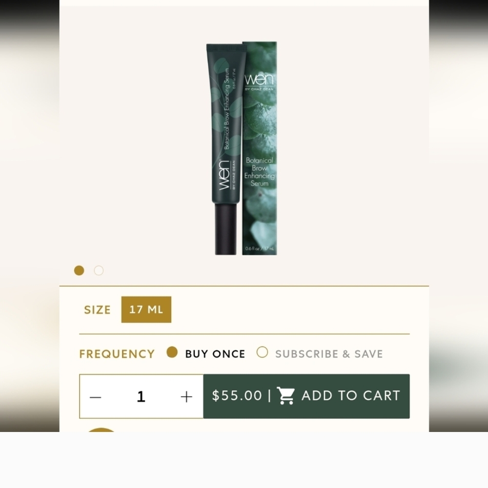 WEN Botanical Brow Serum - Deep Green